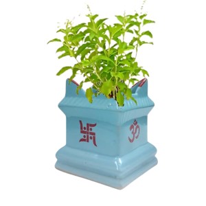 Tulsi Tree Planter Pot Indoor Outdoor Sacred Basil Plant Holder Decorative Eco-Friendly Durable Lightweight