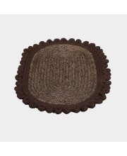 Home Beautiful Brown Polyester Door Mat Home Beautiful Brown Polyester Door Mat