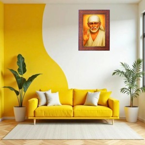 Swami Chinmayananda Saraswati Photo Frame Religious Wall & Table Decor Frame | Swami Chinmayananda Saraswati Spiritual Photo Frame For Home, Temple & Office | Decorative Hindu God & God