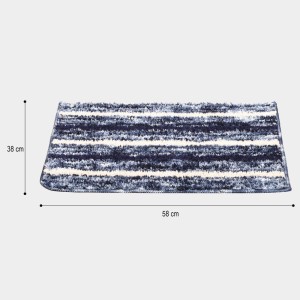 Home Beautiful Anti-Skid Blue Polyester Door Mat