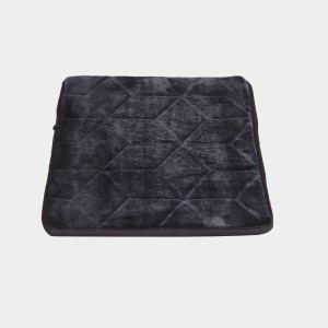Home Beautiful Grey Polyester Bath Mat