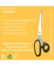 Hitech Sales Multi Purpose Scissors 11” Rajor Sharp Cutting, Better Grip, Ideal for Office, Home, School, Art & Craft (26 cm, Black - Pack of 1) Hitech Sales Multi Purpose Scissors 11” Rajor Sharp Cutting, Better Grip, Ideal for Office, Home, School, Art & Craft (26 cm, Black - Pack of 1)