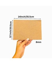 8mm MDF Boards for DIY Arts & Crafts (Pack of 4) | Premium Wood MDF Sheets for Painting, Resin Art, Fluid Art, Decoupage, Mandala Art, Pyrography & Lamination | Smooth Surface Craft Boards. (12x14 inch)
