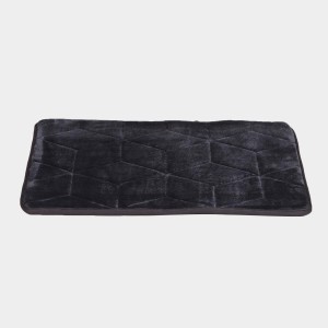 Home Beautiful Grey Polyester Bath Mat