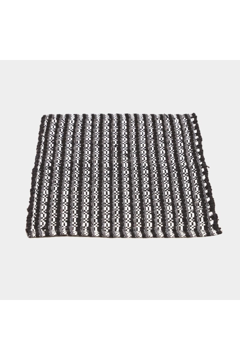 Home Beautiful Dark Grey Polyester Cotton Door Mat