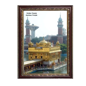 Gurudwara Golden Temple, Amritsar, Punjab Photo Frame 16x20 Inch | Spiritual Wall decoration for Home & Office | | Gift for Sikh Punjabi Gurudwara Golden Temple, Amritsar, Punjab Photo Frame 16x20 Inch | Spiritual Wall decoration for Home & Office | | Gift for Sikh Punjabi