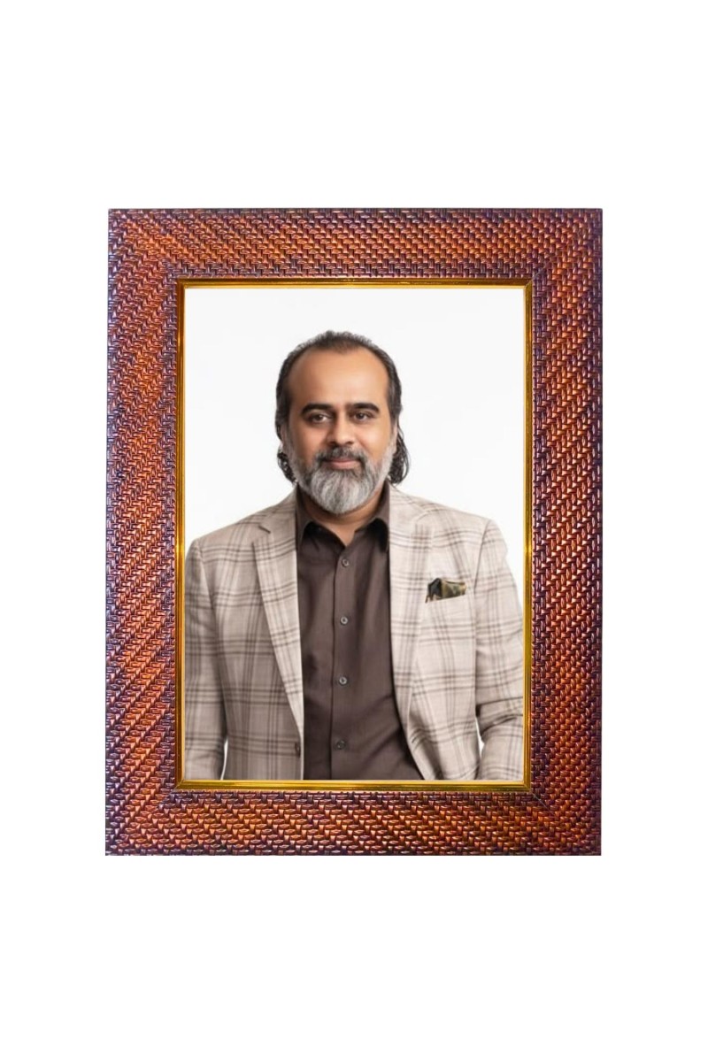 Adi Shankaracharya Photo Frame 21X25 Inch Religious Wall & Table Decor Frame | Adi Shankaracharya Spiritual Photo Frame For Home, Temple & Office (F18318X21X25)
