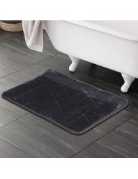 Home Beautiful Grey Polyester Bath Mat