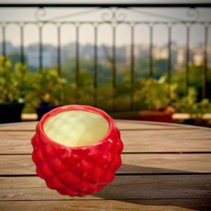 Ceramic Round Diamond Design Planter Pot – Decorative Flower Pot for Indoor Plants, Succulents Office & Home Décor (Only Pot)
