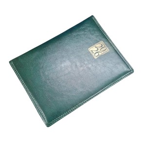 Leather Cover Hardbound 2026 Diary | New Year Daily Planner with Monthly Calendar | Office, Study & Personal Organizer