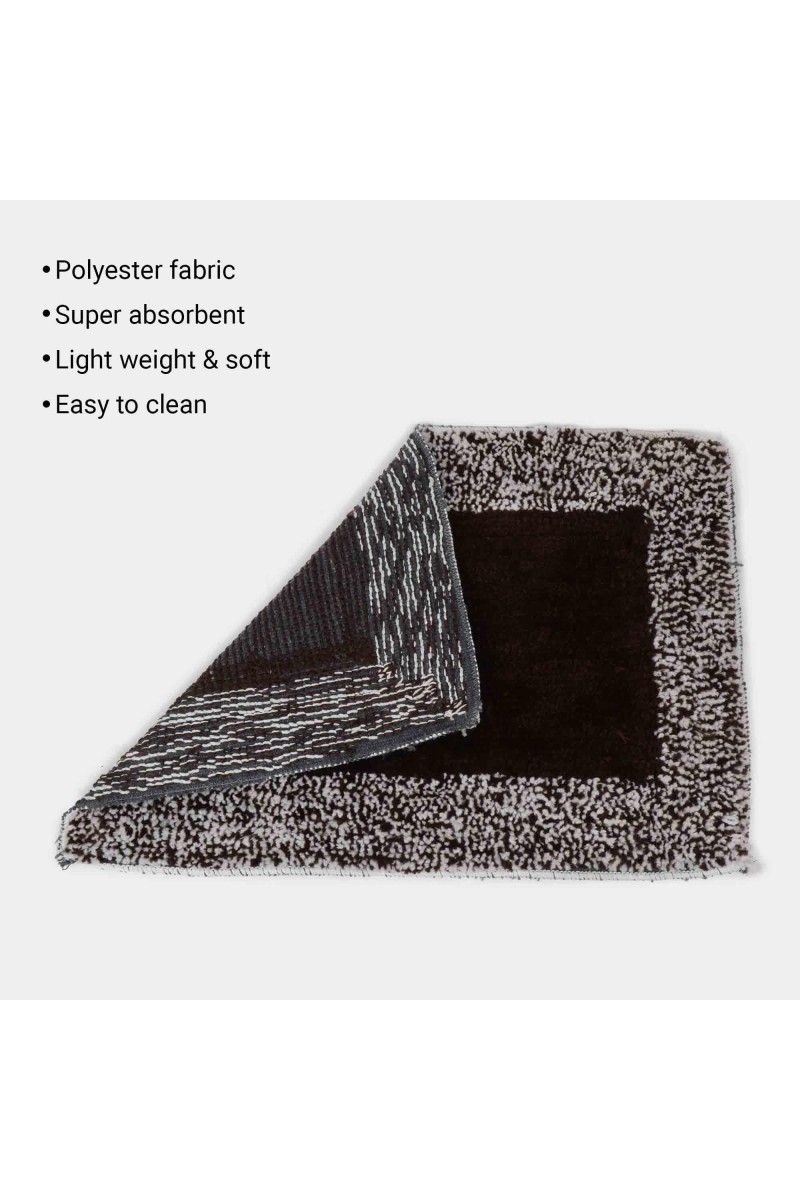Home Beautiful Anti-Skid Brown Polyester Cotton Door Mat