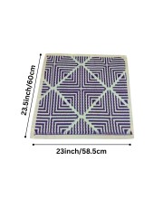Ashan Mat – Geometric Tufted Floor Rug, Non-Slip & Bordered Finish, Modern Decorative Mat for Living Room, Bedroom, Entryway – Soft & Durable Indoor Carpet (Combo of 2 Multicolor)