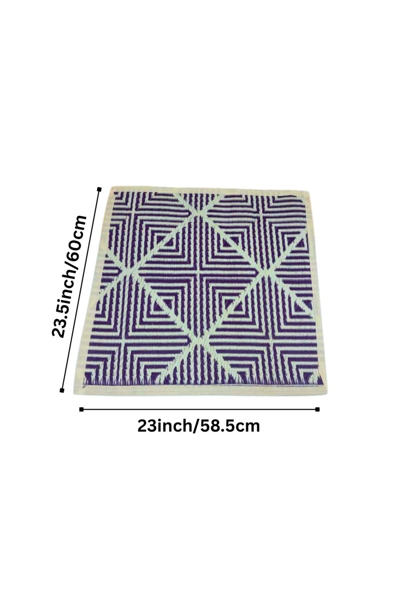 Ashan Mat – Geometric Tufted Floor Rug, Non-Slip & Bordered Finish, Modern Decorative Mat for Living Room, Bedroom, Entryway – Soft & Durable Indoor Carpet (Combo of 2 Multicolor)