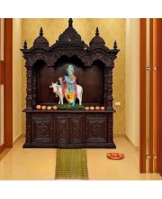 Handmade Grass Aasan Carpet Combo Set of 2 | Traditional Puja & Meditation Mat | Eco-Friendly Foldable Reed Chatai for Prayer, Yoga & Sitting | Durable Floor Mat