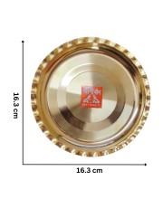 Small Brass Puja Thali/Bhog Thali for Mandir with Beautiful Design for Home & Temple Decoration & Gifting (16) Small Brass Puja Thali/Bhog Thali for Mandir with Beautiful Design for Home & Temple Decoration & Gifting (16)