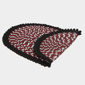 Home Beautiful Black Polyester Door Mat