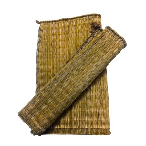 Handmade Grass Aasan Carpet Combo Set of 2 | Traditional Puja & Meditation Mat | Eco-Friendly Foldable Reed Chatai for Prayer, Yoga & Sitting | Durable Floor Mat