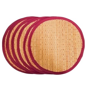 Dining Table Mats Set 6 | Washable & Heat Resistant Placemats for Dining Table, Kitchen & Home