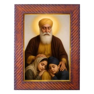 Swami Ramkrishna Paramhans Photo Frame 19X23 Inch Religious Wall & Table Decor Frame | Swami Ramkrishna Paramhans Spiritual Photo Frame For Home, Temple & Office (F18259X19X23)