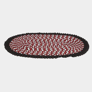 Home Beautiful Black Polyester Door Mat