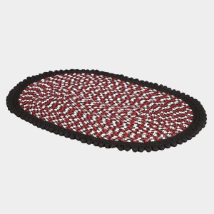 Home Beautiful Black Polyester Door Mat