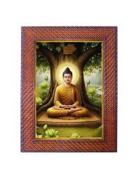 Lord SuryaDev Photo Frame Religious Wall & Table Decor Frame | Lord SuryaDev Spiritual Photo Frame For Home, Temple & Office | Decorative Hindu God & Goddess Frame (Pack Of 1) (F18205)