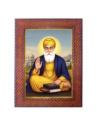 Guru Gobind Singh Ji Photo Frame 21X25 Inch Religious Wall & Table Decor Frame | Guru Gobind Singh Ji Spiritual Photo Frame For Home, Temple & Office (F18244X21X25)