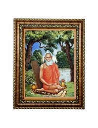 Hi Tech Sales Ma Lakshmi Ma Saraswati Lord Shri Ganesh Photo Frame for wall/table, Study & living room, gifts (10 X 12)