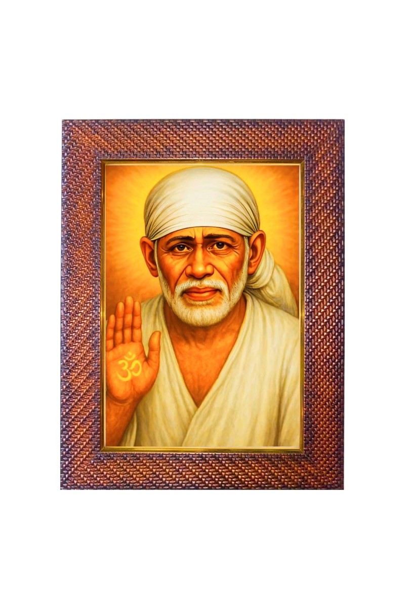 Swami Chinmayananda Saraswati Photo Frame Religious Wall & Table Decor Frame | Swami Chinmayananda Saraswati Spiritual Photo Frame For Home, Temple & Office | Decorative Hindu God & God