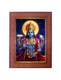 Lord Ganesha Photo Frame 17X21 Inch Religious Wall & Table Decor Frame | Lord Ganesha Spiritual Photo Frame For Home, Temple & Office | Decorative Hindu God & Goddess Frame (Pack Of 1) (F18066)