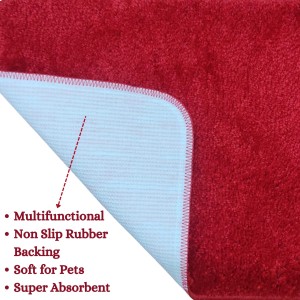 Hi Tech Sales Anti Slip Floor Water Absorbent Door Mat || Bathmat & Home, Kitchen, Office Entrance Mats || Rectangular, Black & White (38 x 58 cm)