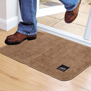 Home Beautiful Anti-Skid Beige Microfiber Door Mat