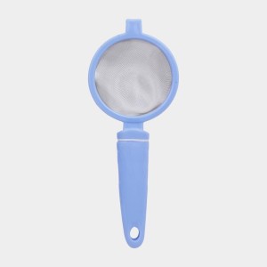 Plastic and Steel Tea Strainer, Plastic and Steel, 1 8.5 cm Length, 8 cm Dia. (Pack of 1)