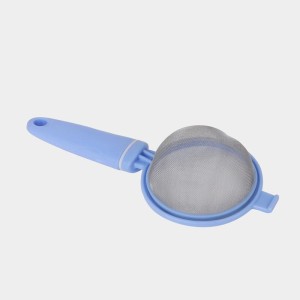 Plastic and Steel Tea Strainer, Plastic and Steel, 1 8.5 cm Length, 8 cm Dia. (Pack of 1)