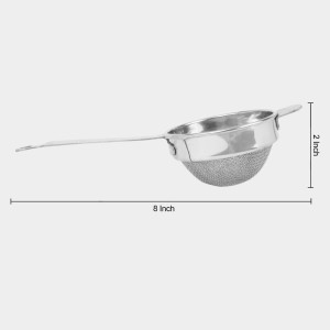 Steel Tea Strainer 8 in Length (Pack of 1)