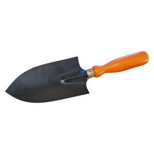 HiTechMart Hand Digging Gardening Trowel – Heavy Duty Garden Shovel with Wooden Handle, Steel Blade for Planting, Weeding, and Soil Digging (Pack of 1)