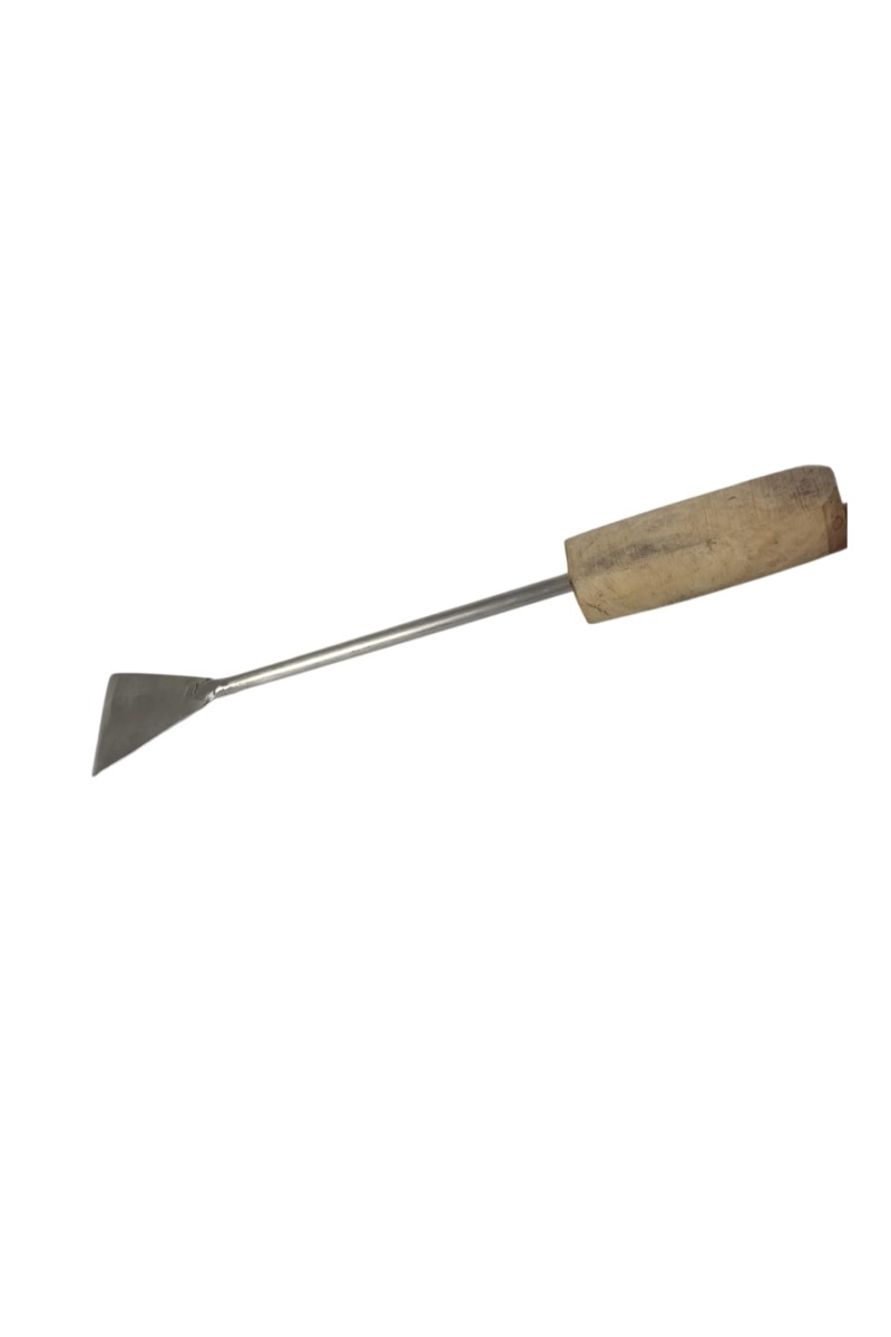 HI TECH Sales Wooden Handle Gardening Khurpi - Durable Hand Weeder for Soil Tilling, Weeding, and Digging,Comfortable Wooden Handle,Garden Tool for Vegetables, Flower Beds, and Lawn Care