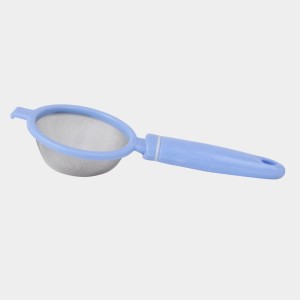 Plastic and Steel Tea Strainer, Plastic and Steel, 1 8.5 cm Length, 8 cm Dia. (Pack of 1)