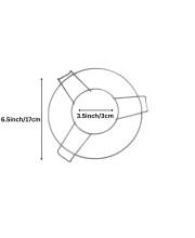 Gas Stove Pan Support Ring – Heavy Duty Metal Burner Ring Reducer for Small Pots, Pans, and Utensils – Stove Stand Trivet for Balanced Cooking (Pack of 1)