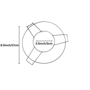Gas Stove Pan Support Ring – Heavy Duty Metal Burner Ring Reducer for Small Pots, Pans, and Utensils – Stove Stand Trivet for Balanced Cooking (Pack of 1)