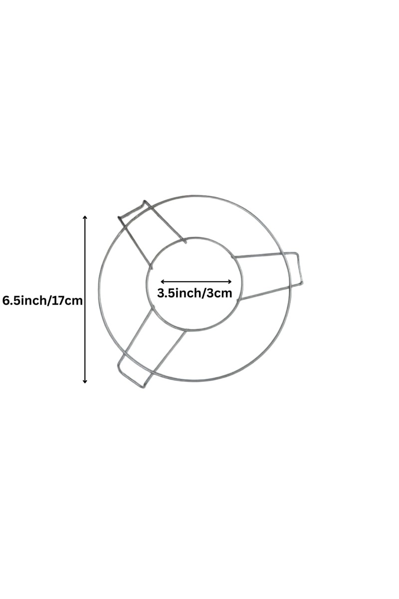 Gas Stove Pan Support Ring – Heavy Duty Metal Burner Ring Reducer for Small Pots, Pans, and Utensils – Stove Stand Trivet for Balanced Cooking (Pack of 1)