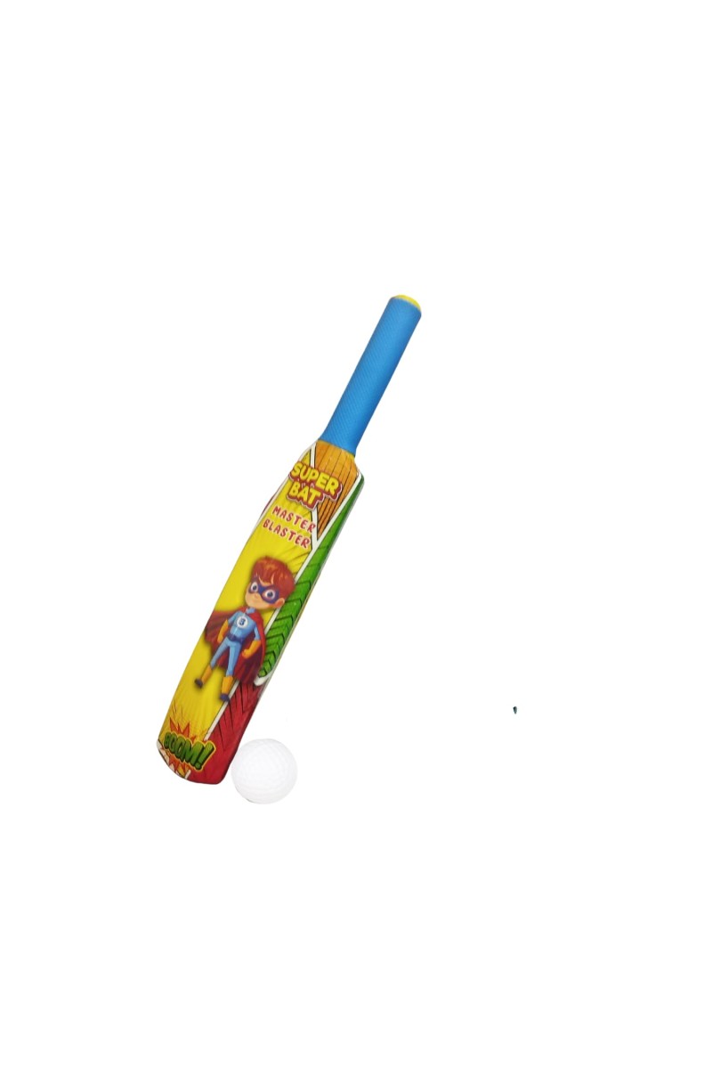 Kids Super Bat Master Blaster Cricket Set – 46cm Plastic Bat with Ball