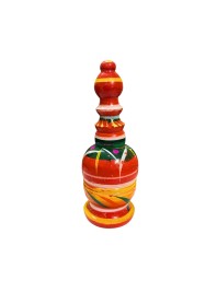 Multicolor Hancrafted Wooden Sindoor Dani – Hand-Painted Decorative Storage Box for Women & Home Utility