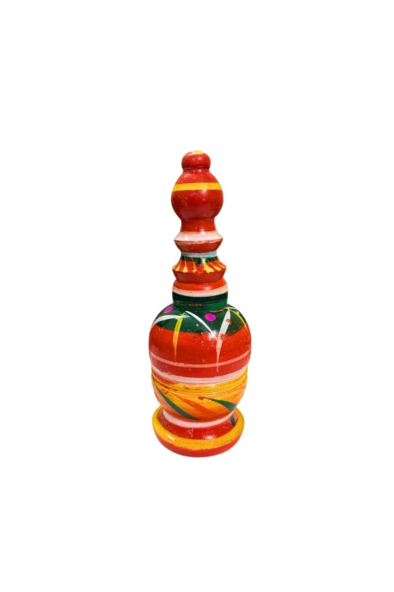 Multicolor Hancrafted Wooden Sindoor Dani – Hand-Painted Decorative Storage Box for Women & Home Utility