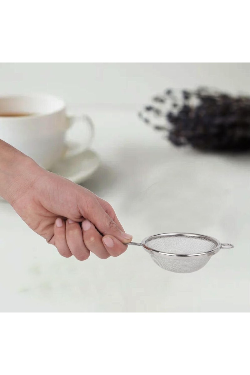Steel Tea Strainer 8 in Length, 3.3 in Dia. (Pack of 1)