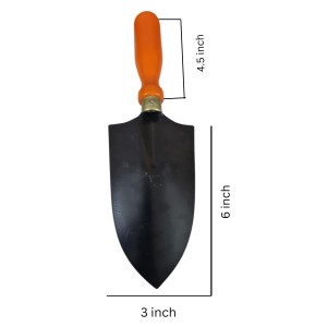 HiTechMart Hand Digging Gardening Trowel – Heavy Duty Garden Shovel with Wooden Handle, Steel Blade for Planting, Weeding, and Soil Digging (Pack of 1)