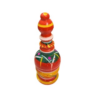 Multicolor Hancrafted Wooden Sindoor Dani – Hand-Painted Decorative Storage Box for Women & Home Utility
