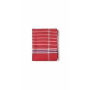 Cotton Gamcha Traditional for Everyone – Traditional Red Striped Towel | Soft, Absorbent & Quick Dry Bath Towel Checkered Design