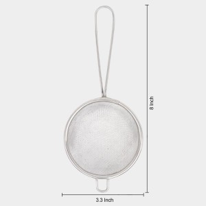 Steel Tea Strainer 8 in Length, 3.3 in Dia. (Pack of 1)