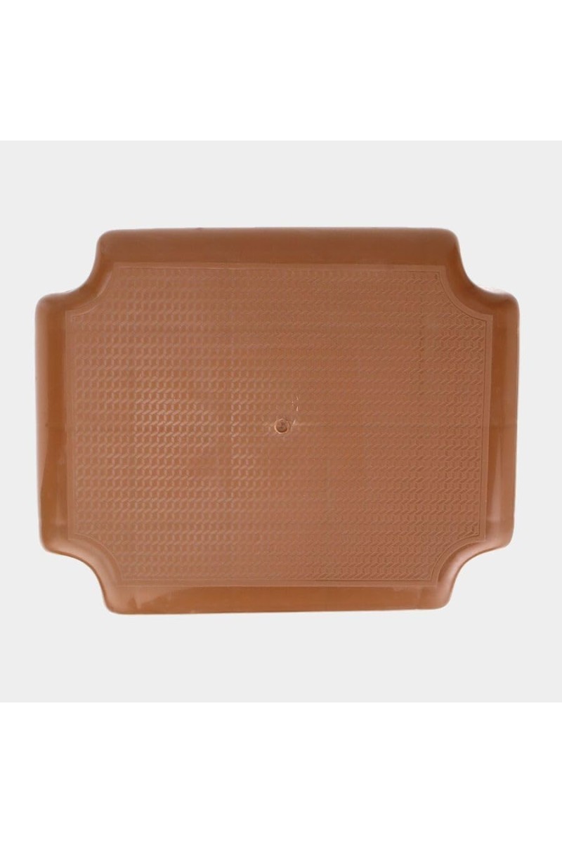 Durable Plastic Bath Stool | Multipurpose Lightweight Bathroom Stool for Daily Use | Strong Anti-Slip Stool for Home Kitchen Bathroom | Brown Color
